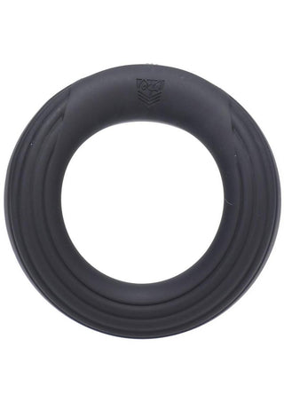 Fort Troff Rev Cock Throbber Rechargeable Silicone Cock Ring - Black - Large