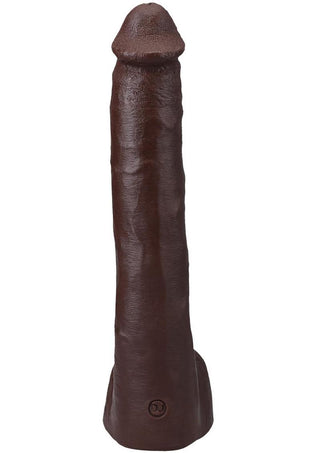 Signature Cocks Ultraskyn Pressure Dildo with Removable Suction Cup - Chocolate - 10in
