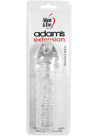 Adam and Eve - Adam's Extension 2in Penis Extension - Clear