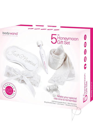 Bodywand Couples Collection Honeymoon Gift - White - 5 Piece Set/Set