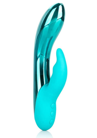 Dazzled Brilliance Led Lights USB Rechargeable Dual Vibrator Waterproof Metallic - Teal - 5in