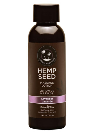 Earthly Body Hemp Seed Massage Lotion Lavender - 2oz