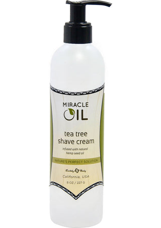Earthly Body Hemp Seed Miracle Oil Tea Tree Shave Cream - 8oz