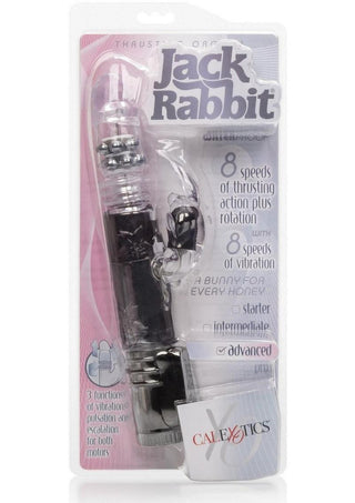 Jack Rabbit Thrusting Orgasm Beaded Rabbit Vibrator - Black