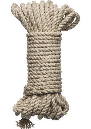 Kink Hogtied Bind and Tie 6mm Hemp Bondage Rope - Natural - 30 Feet