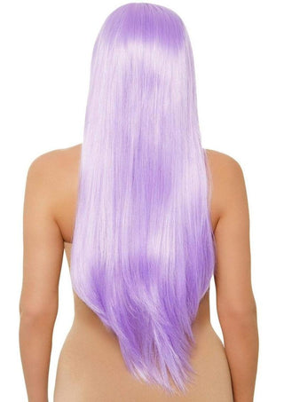 Leg Avenue Long Straight 33 Center Part Wig - Lavender/Purple - One Size