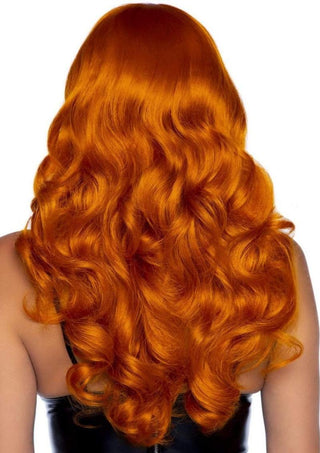 Leg Avenue Misfit Long Wavy Bang Wig - One Size - Ginger - Orange - One Size