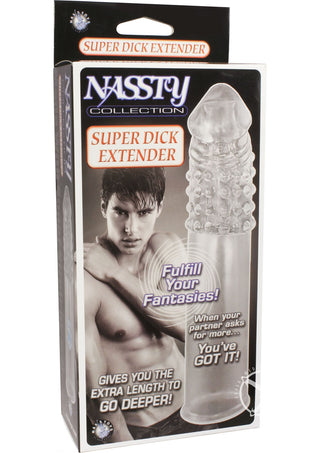 Nassty Super Dick Extender - Clear