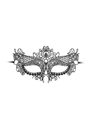 Ouch! Lace Eye-Mask - Black - Queen