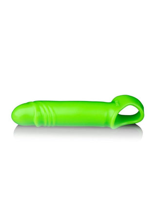 Ouch! Smooth Strechy Penis Sleeve - Glow In The Dark/Green