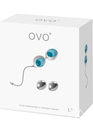 OVO L1 Silicone Love Balls Waterproof - Blue/Light Blue/White