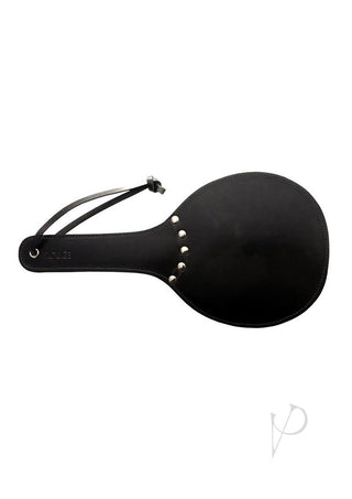 Padded Leather Ping Pong Paddle - Black/Red