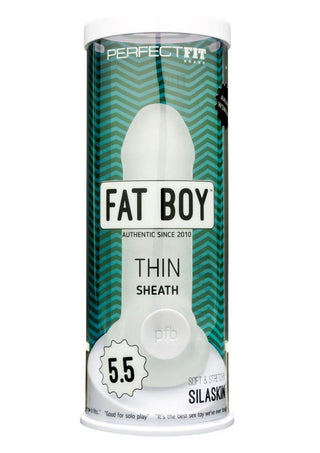 Perfect Fit Fat Boy Thin Sheath - Clear - 5.5in