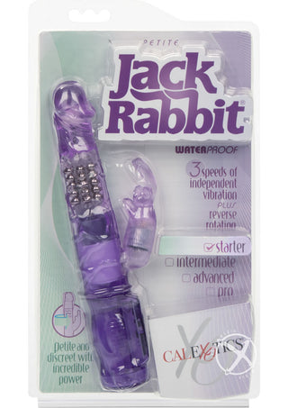 Petite Jack Rabbit Vibrator Waterproof - Purple - 4.75in