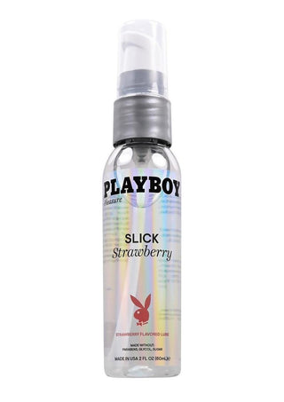 Playboy Slick Strawberry Water Based Lubricant - 2oz