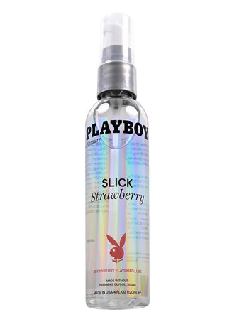 Playboy Slick Strawberry Water Based Lubricant - 4oz