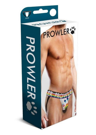 Prowler White Oversized Paw Jock - Multicolor/Rainbow/White - Small