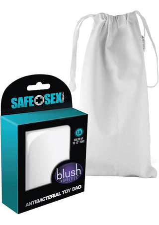 Safe Sex Antibacterial Toy - White - Large - Bag