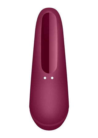 Satisfyer Curvy 1+ Rechargeable Silicone Clitoral Stimulator - Red