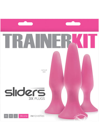 Sliders Trainer Kit Anal Plugs - Pink - 3 Pack/Set