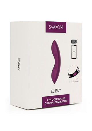 Svakom Edeny Interactive Silicone Clitoral Stimulator - Purple/Violet