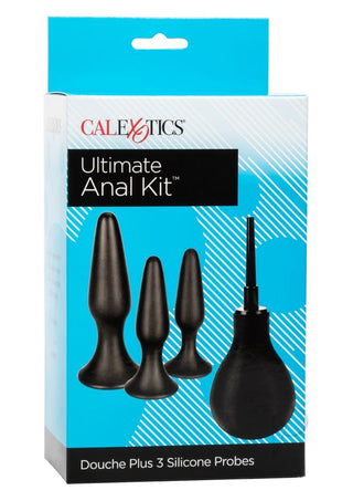 Ultimate Silicone Anal Kit - Black - 5 Per Set