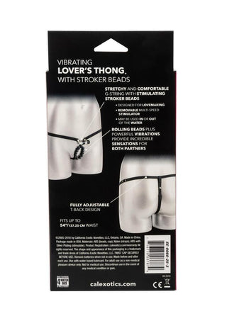 Vibrating Lovers Thong Panty Vibe with Stroker Beads