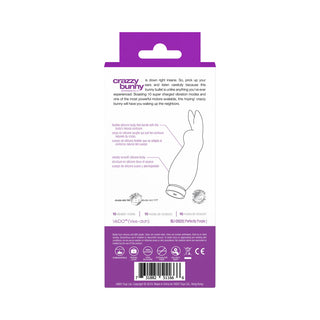 VeDO Crazzy Bunny Rechargeable Mini Vibe - Perfectly Purple