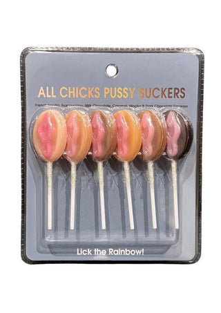 All Chicks Pussy Suckers (6 Pack) - Assorted Flavors
