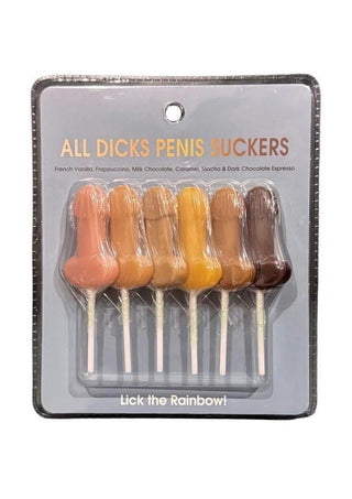 All Dicks Penis Suckers (6 Pack) - Assorted Flavors