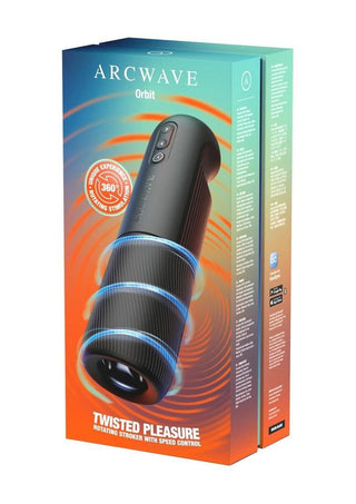 Arcwave Orbit Rechargeable Silicone Rotating Stroker - Black