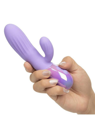 Aura Rotating Ripple Rechargeable Silicone Dual Massager