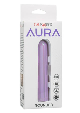 Aura Rounded Rechargeable Silicone Stimulator - Purple