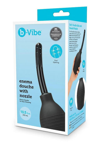B-Vibe Enema Douche with Nozzle - Black - 310ml