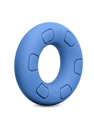 B-Vibe Flex Ring Ultra Soft Silicone Cock Ring - Blue