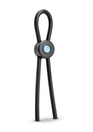 B-Vibe Lasso Grip Adjustable Silicone Cock Ring - Black