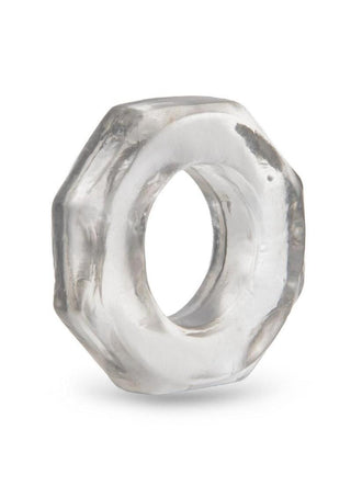 B-Vibe Stretch Tech Bolt Ultra Stretchy Cock Ring - Clear