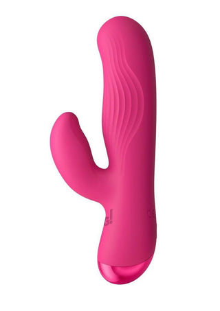 Bang! Flexible Ribbed Rechargeable Silicone Rabbit Vibrator