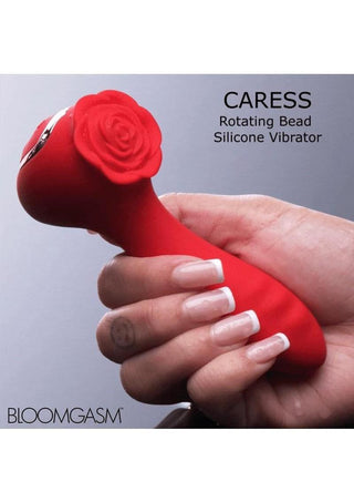 Bloomgasm Caress Rotating Bead Rechargeable Silicone Vibrator