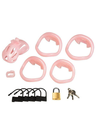 Blueline Degrading Bitch Boy Mini Cock Sissy Boy Chastity Cage