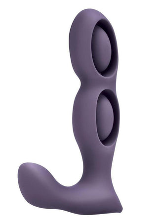 Bodywand Triple Play Tri-Pulse P-Spot Vibe Rechargeable Silicone Dual-Stim Prostate Vibrator - Purple