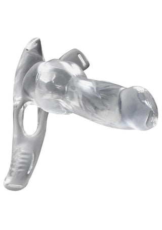 Creature Cock Snow Wolf Hollow Strap-On with Harness