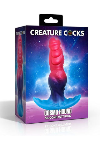 Creature Cocks Cosmo Hound Silicone Butt Plug - Multicolor
