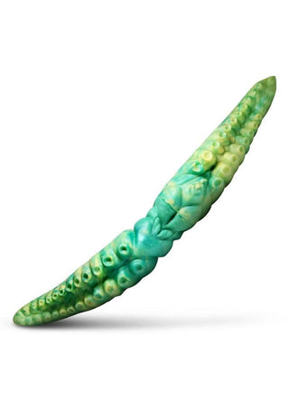 Creature Cocks Dual Kraken Silicone Double Dildo - Green/Yellow