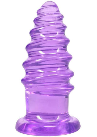 Crystal Jellies Anal Twist - Purple - 7in