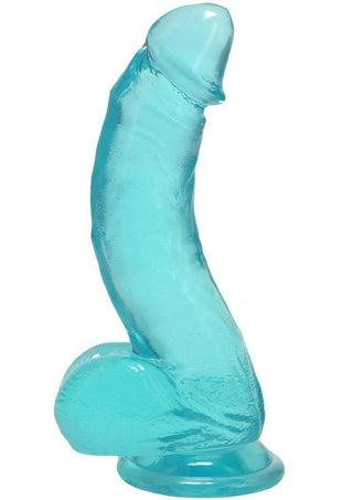 Crystal Jellies Curved Realistic Cock with Balls