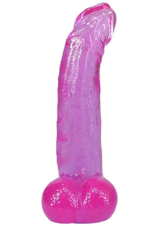 Crystal Jellies Curved Realistic Cock with Balls