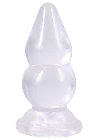 Crystal Jellies Double Pop Plug - Clear - 6in