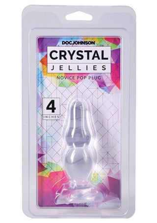 Crystal Jellies Novice Pop Plug - Clear - 4in