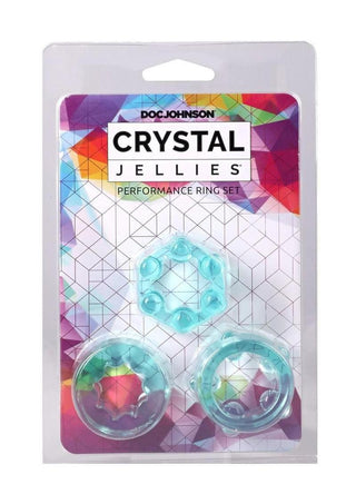 Crystal Jellies Performance Ring - Teal - 3 Piece/Set